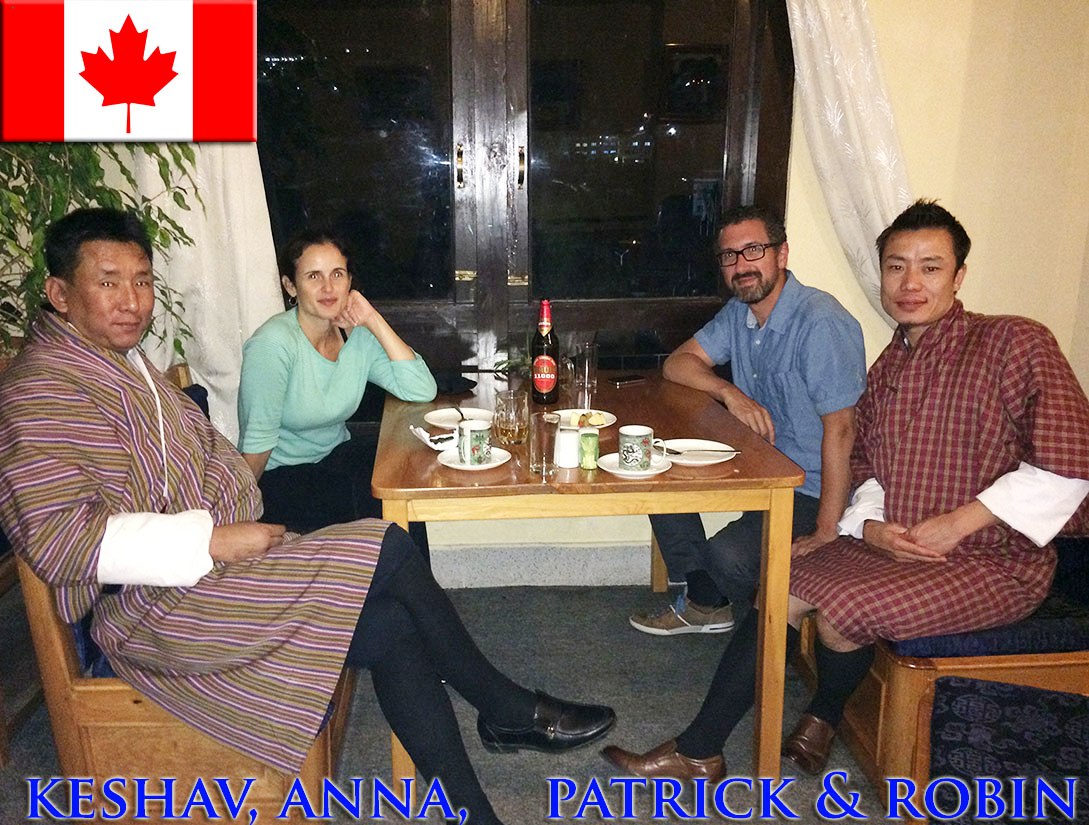 Our lovely guests from Canada