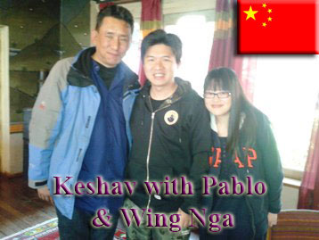 Pablo (center) & Yan Gao from Hong Kong