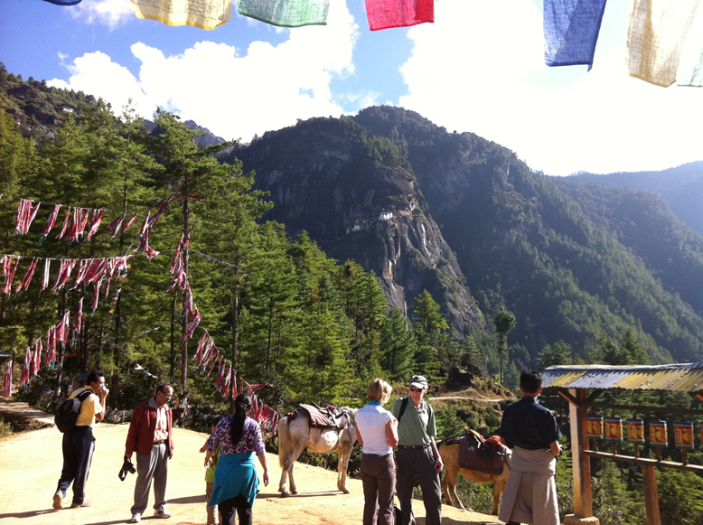 Taktsang, the Tiger's Lair, so called after Guru Rinponche's arrival here on the back of a tigress, his consort Yeshey Chogyal